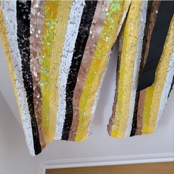 Nwt STAUD puli jumpsuit sequin striped multicolor - Picture 13 of 16